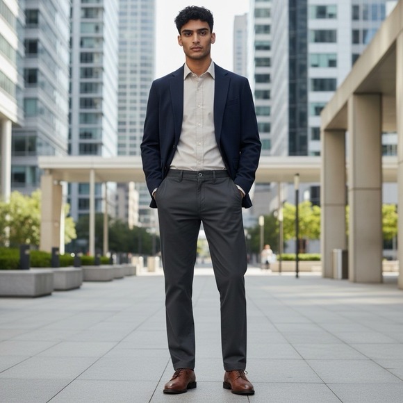 Joseph Abboud Other - JOSEPH ABOUD Heritage Chino‎ Mens Size 32x32 Dark Gray Stretch, Flat Front NWT